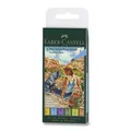 Faber-Castell Pitt Artist Pen Brush 6 Stück, Spitze B, Sommertöne