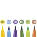 Faber-Castell Pitt Artist Pen Brush 6 Stück, Spitze B, Sommertöne