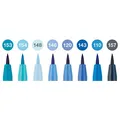 Faber-Castell Pitt Artist Pen Brush Blues 8er-Set, Spitze B