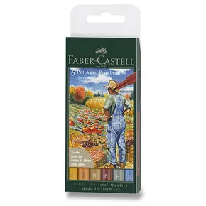 Faber-Castell Pitt Artist Pen Brush Fall 6 Stück, Spitze B, Herbsttöne