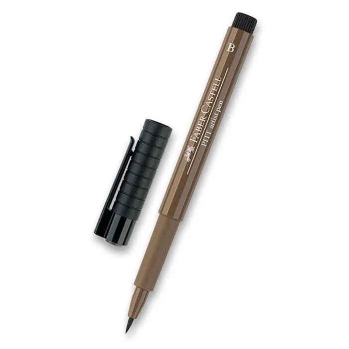 Hauptproduktbild Popisovač Faber-Castell Pitt Artist Pen Brush - hnědé a metalické 178