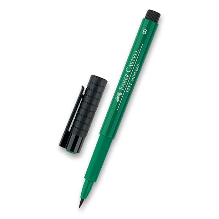 Hauptproduktbild Popisovač Faber-Castell Pitt Artist Pen Brush - zelené odstíny 264