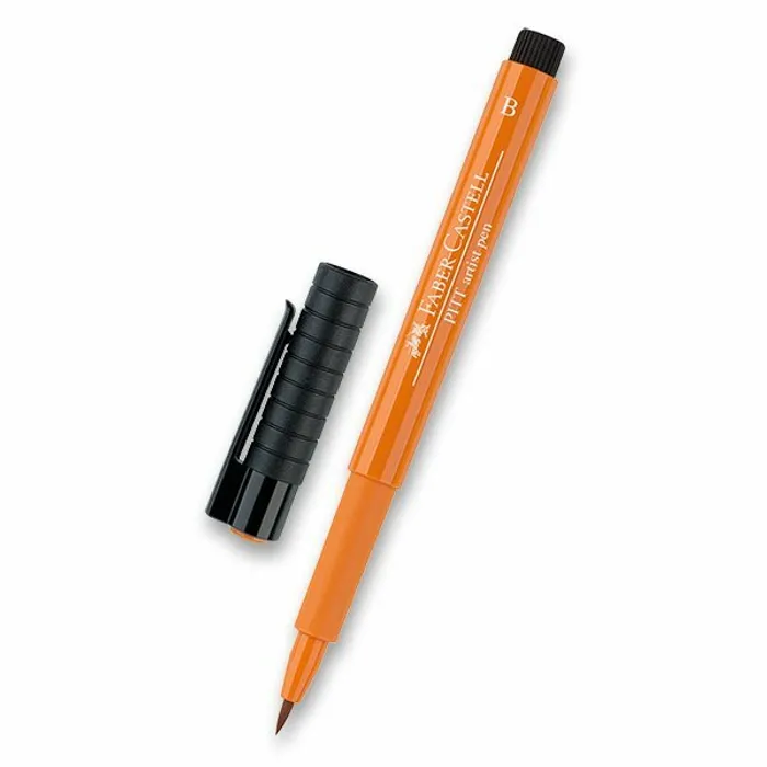Hauptproduktbild Popisovač Faber-Castell Pitt Artist Pen Brush - žluté a oranžové odstíny 186