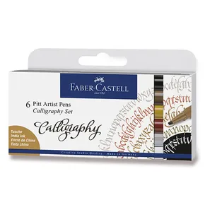 Faber-Castell 167506 Pitt Artist Pen Kalligraphie 6 Stück