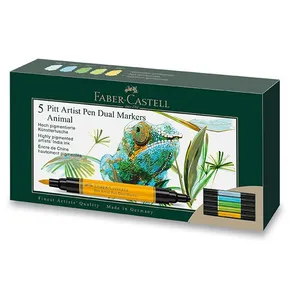 Faber-Castell Pitt Artist Pen Dual Marker Animal 5er Set