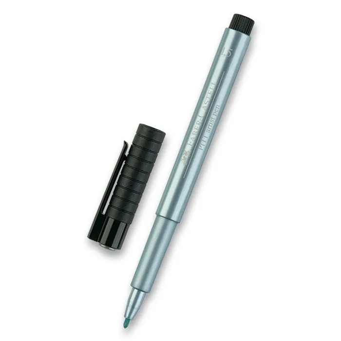 Hauptproduktbild Popisovač Faber-Castell Pitt Artist Pen Metallic modrý