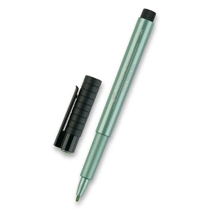 Hauptproduktbild Popisovač Faber-Castell Pitt Artist Pen Metallic zelený