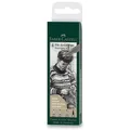 Faber-Castell Pitt Artist Pen 4er-Set, verschiedene Spitzen, grau