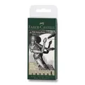 Faber-Castell Pitt Artist Pen 6er-Set, verschiedene Federn, schwarz