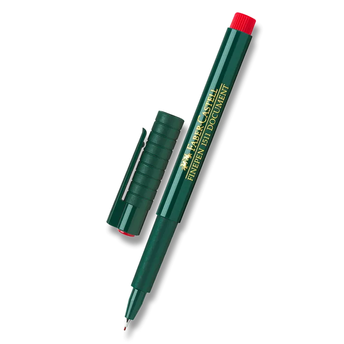 Hauptproduktbild Popisovač Finepen 1511, červená Faber Castell 151121