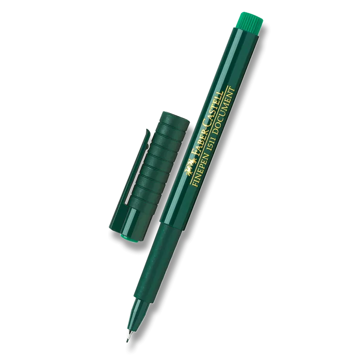 Hauptproduktbild Popisovač Finepen 1511, zelená Faber Castell 151163