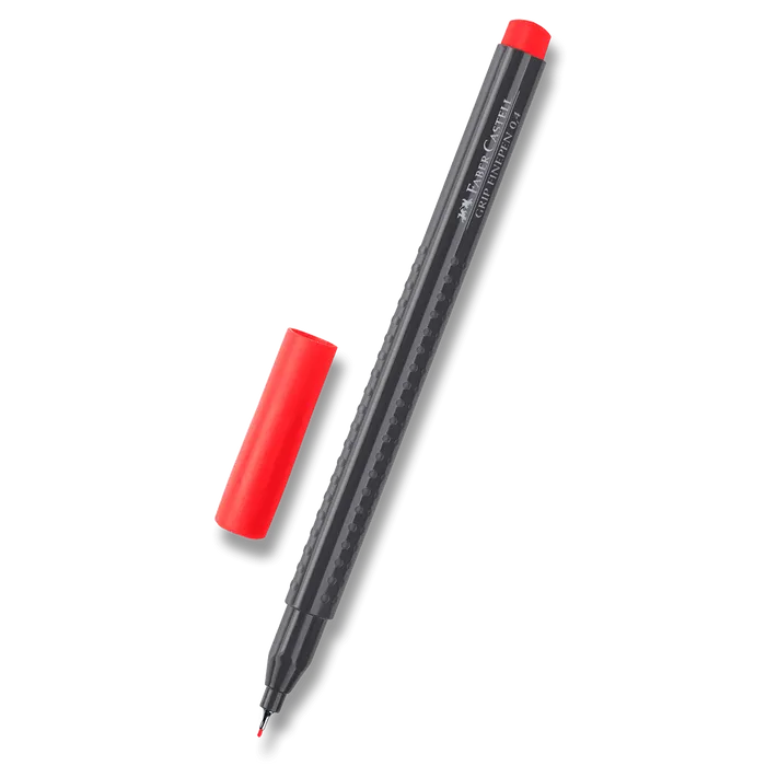 Hauptproduktbild Popisovač Grip 0.4mm, červěná Faber Castell (151621)