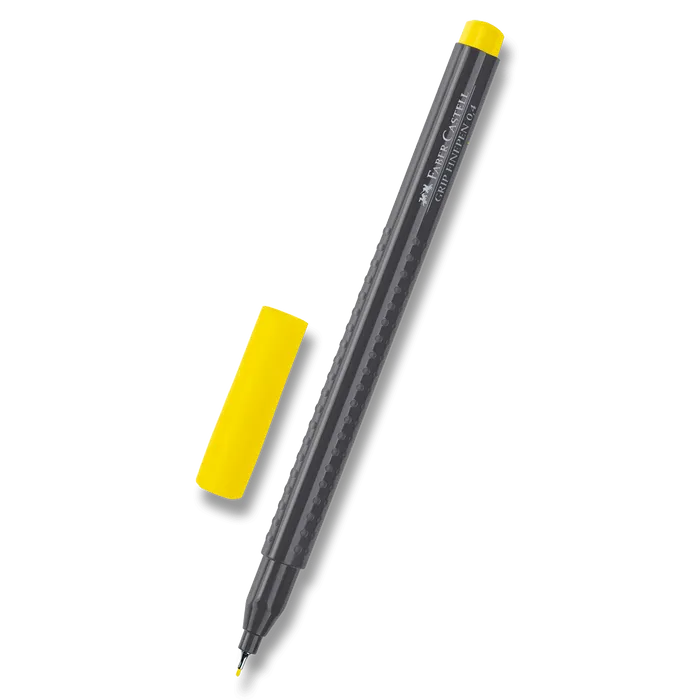 Hauptproduktbild Popisovač Grip 0.4mm, chromová žluť Faber Castell (151606)