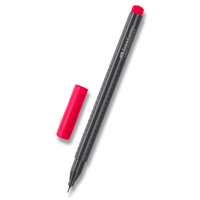 Hauptproduktbild Popisovač Grip 0.4mm karmínová  Faber Castell (151626)