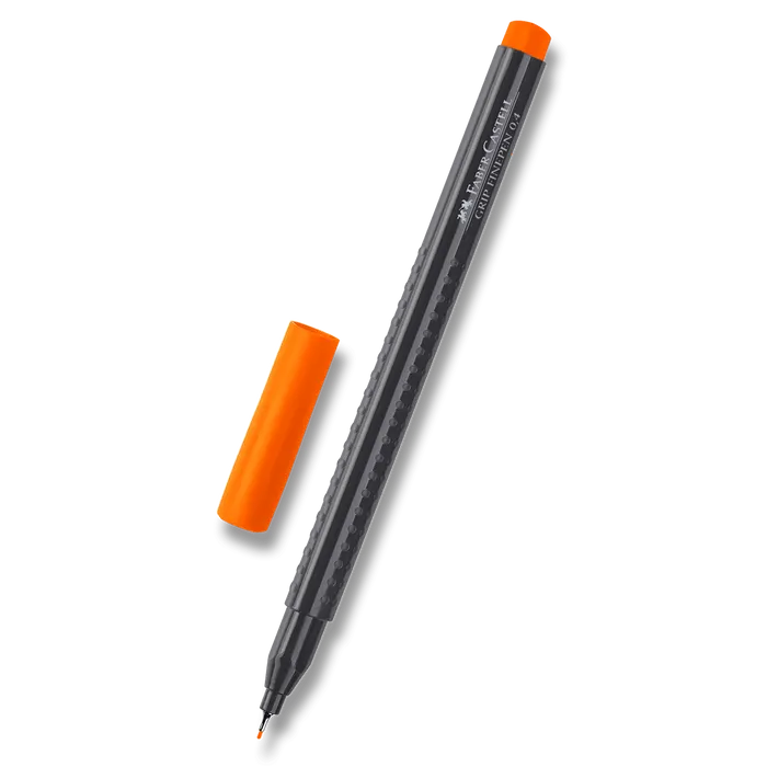 Hauptproduktbild Popisovač Grip 0.4mm, oranžová Faber Castell (151615)