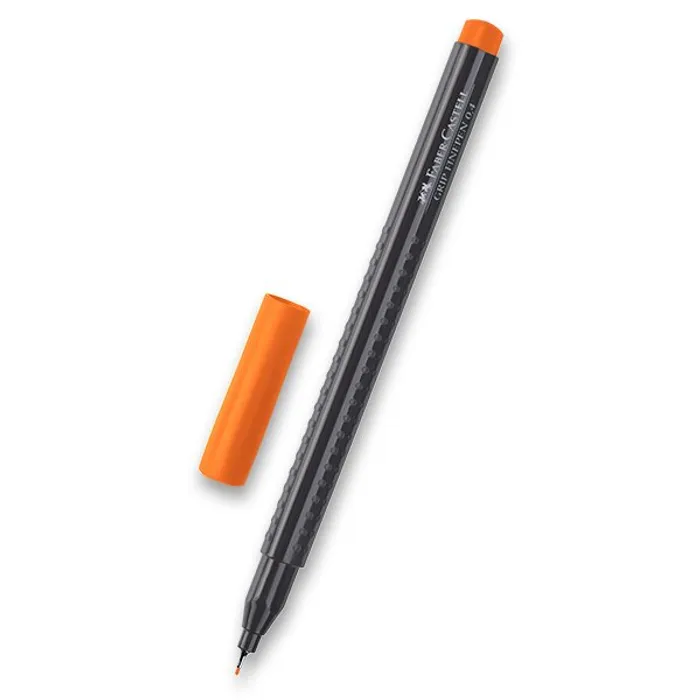 Hauptproduktbild Popisovač Grip 0.4mm, oranžová Faber-Castell 151615