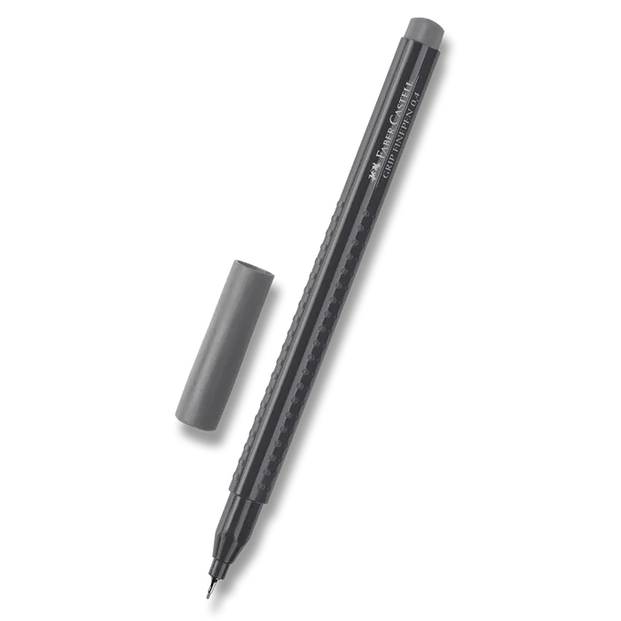 Hauptproduktbild Popisovač Grip 0.4mm, teplá šedivá IV Faber Castell (151672)