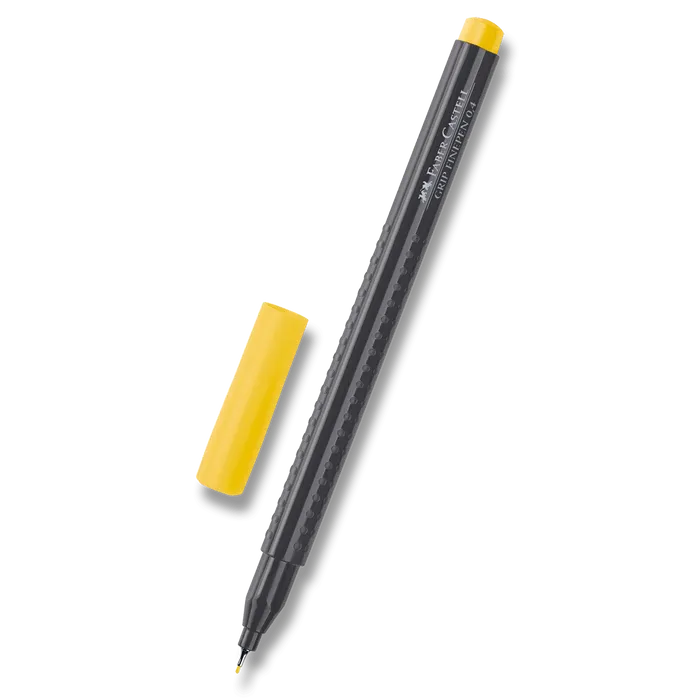 Hauptproduktbild Popisovač Grip 0.4mm, žlutá Faber Castell (151607)