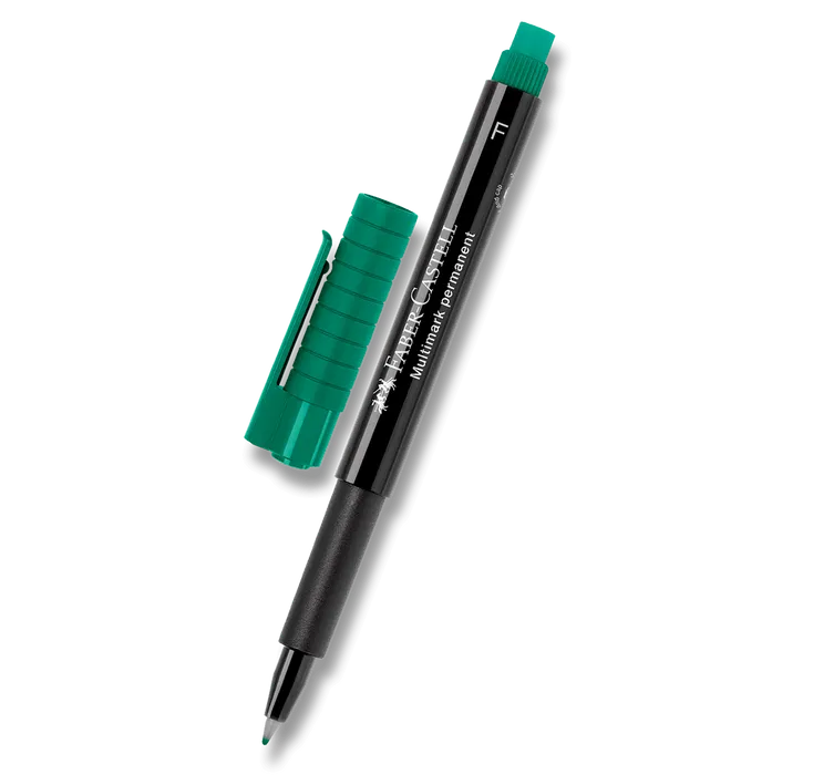 Hauptproduktbild Popisovač Multimark permanent F, zelená Faber Castell (151363)