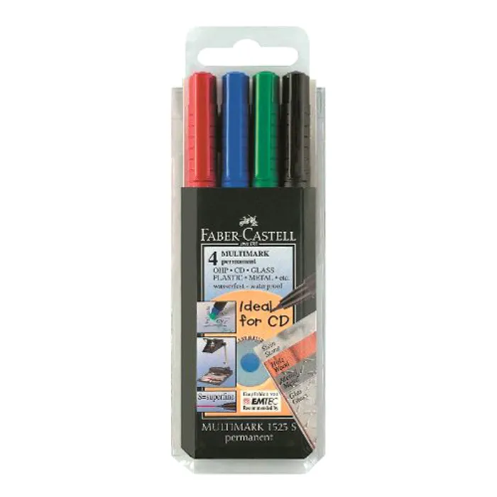 Hauptproduktbild Popisovač Multimark permanent S 4ks Faber Castell (152304)