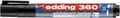 Whiteboard- und Flipchartmarker „360“, schwarz, 1,5-3 mm, konische Spitze, EDDING