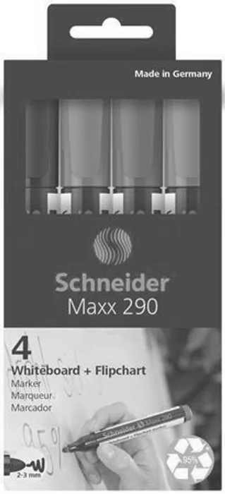 Hauptproduktbild Popisovač na bílou tabuli a flipchart "Maxx 290", 4 barvy, SCHNEIDER