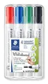 Weiteres Produktbild Whiteboardmarker „Lumicolor 351“, 4 Farben, Kegelspitze, 2mm, STAEDTLER