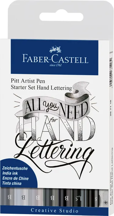 Hauptproduktbild Popisovač Pitt Artist Pen Handlettering Basic, 9ks  Faber Castell 267118