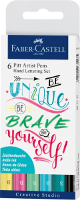Hauptproduktbild Popisovač Pitt Artist Pen Handlettering I, 6ks  Faber Castell 267116