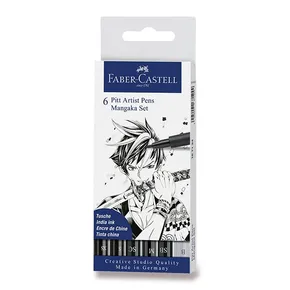 Pitt Artist Pen Manga Marker, Kunststoffetui 6 Stück, Faber-Castell 167124