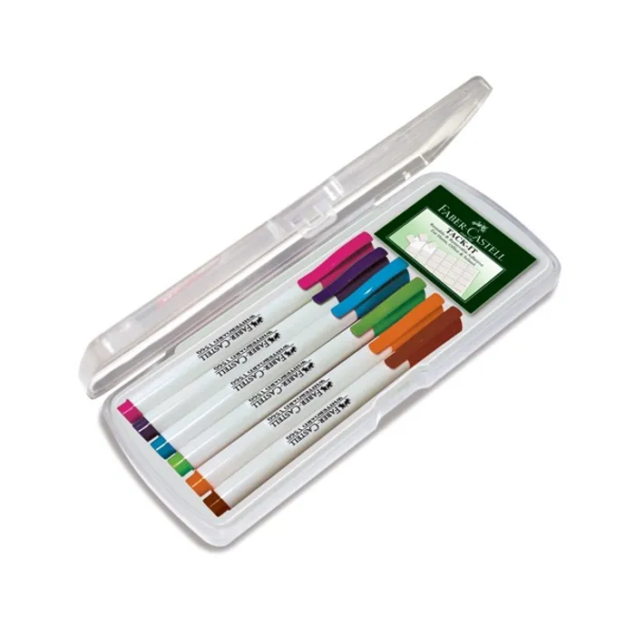 Hauptproduktbild Popisovač Whiteboard Marker Slim plast.box 6ks, pastelové barvy Faber Castell 156070