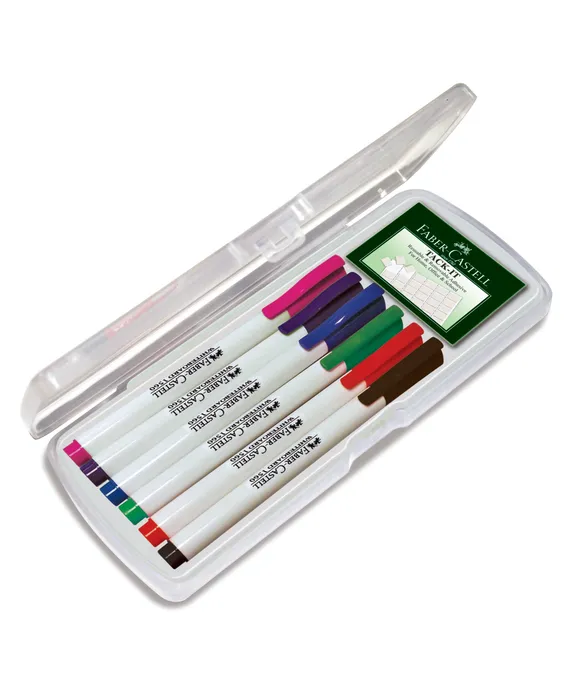 Hauptproduktbild Popisovač Whiteboard Marker Slim plast.box 6ks, standardní barvy Faber Castell (156077)