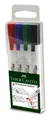 Whiteboard Marker Slim, Kunststoffgehäuse 4er-Set Faber-Castell 156072