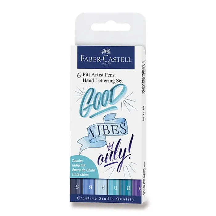 Hauptproduktbild Popisovače Faber-Castell 267123 Pitt Artist Pen Hand Lettering 6 kusů