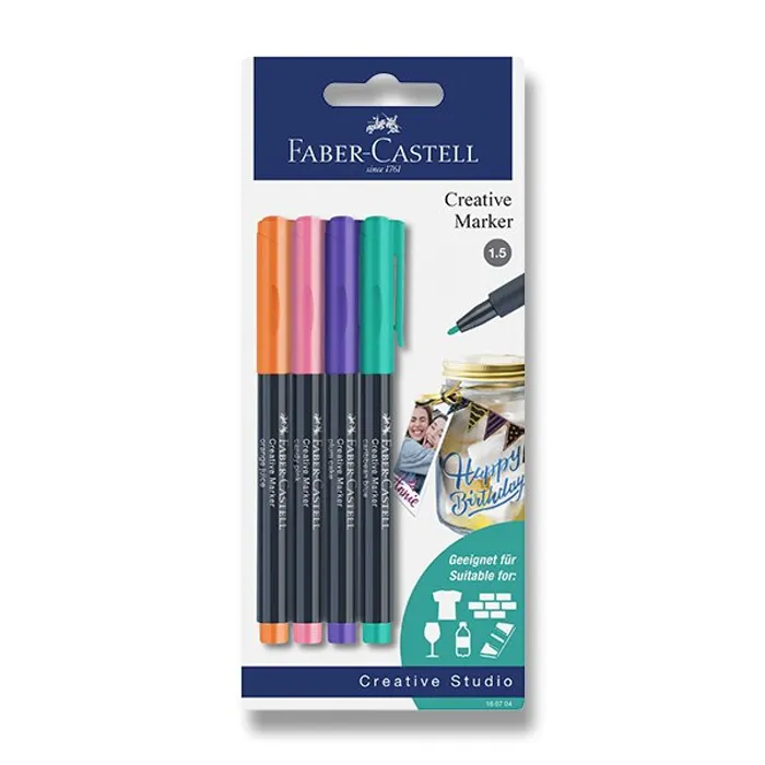 Hauptproduktbild Popisovače Faber-Castell 4 ks, blistr