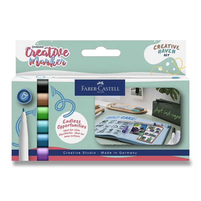 Hauptproduktbild Popisovače Faber-Castell Creative Haven - 6 ks
