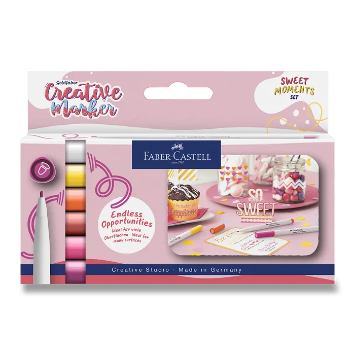 Hauptproduktbild Popisovače Faber-Castell Creative Sweet - 6 ks