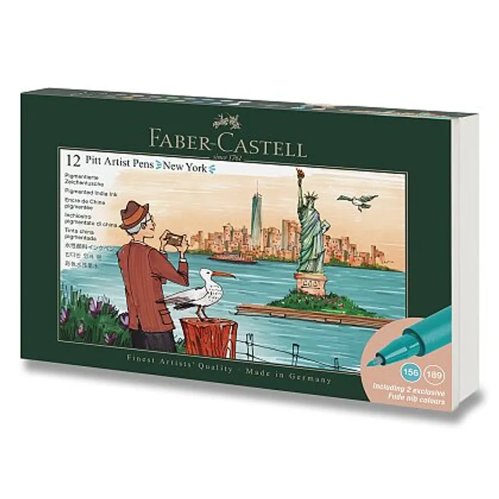 Hauptproduktbild Popisovače Faber-Castell Pitt Artist Pen New York - 12 ks