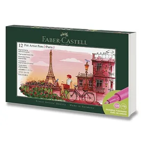 Marker Faber-Castell Pitt Artist Pen Paris - 12 Stück