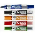 Weiteres Produktbild Whiteboard-Marker - Set, 5 Farben, Kegelspitze, 2,3 mm, inklusive Halter und Schwämmen