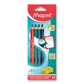 Popisovací tužka na tabuli Maped dry-erasable 4 barvy + ořezávátko