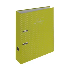 Binder A4 Laminat Hebel 7cm SILBER gelb