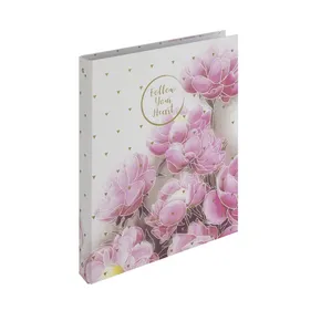 Ordner A4 Laminat R25-4kr. Romantische Magnolie