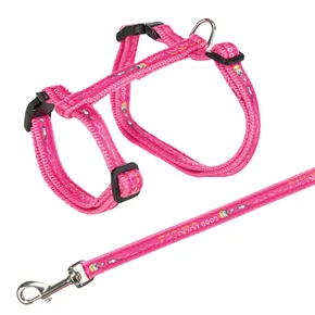 Katzengeschirr mit Leine XL GOOD LUCK 34-57cm/13mm