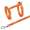 Weiteres Produktbild Katzenleinengeschirr mit Band genäht, 22–36 cm/10 mm, 1,2 m