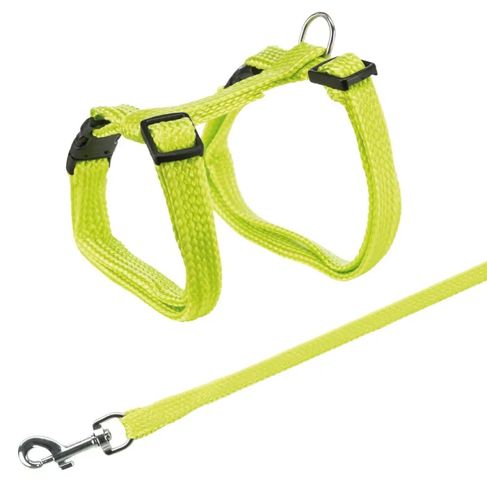 Hauptproduktbild Postroj s vodítkem pro kočku jednobarevný 22-42cm/10mm 1,25m