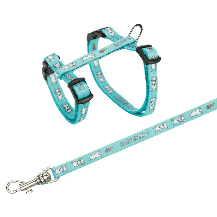 Hauptproduktbild Postroj s vodítkem pro králíka, motiv BABY BUNNY 20-33 cm/8 mm, 1,25m