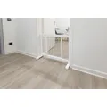Schiebebarriere für Hunde 65-108 x 61 x 31 weiß