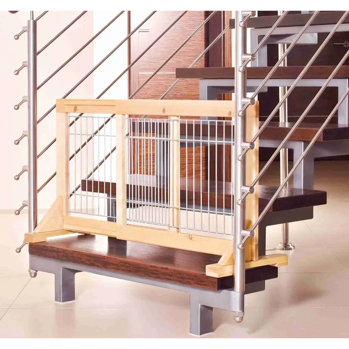 Hauptproduktbild Posuvná bariéra pro štěňata a malé psy 63-108x50x31 cm