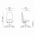 Weiteres Produktbild Ergonomischer Bürostuhl Powerton Anna, Türkis